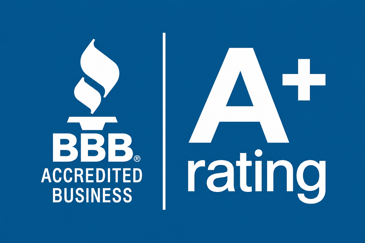 Better Business Bureau A+ Accredited Business badge